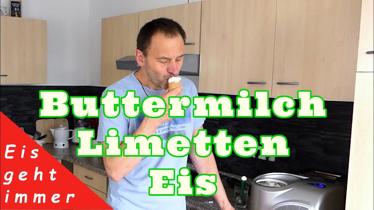 Buttermilch Limetten Eis selber machen 👉 Das Protein Eis 💪