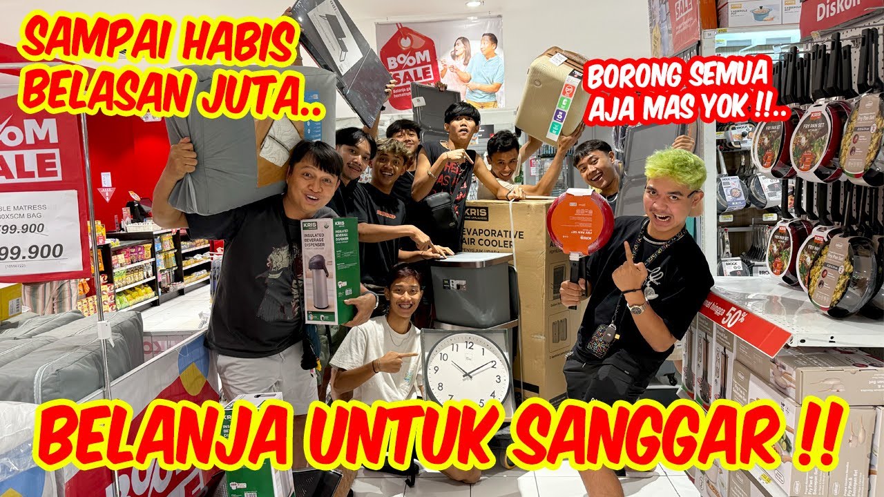 BORONG PERABOTAN UNTUK SANGGAR !! Wah bakalan tambah betah nih anak-anak