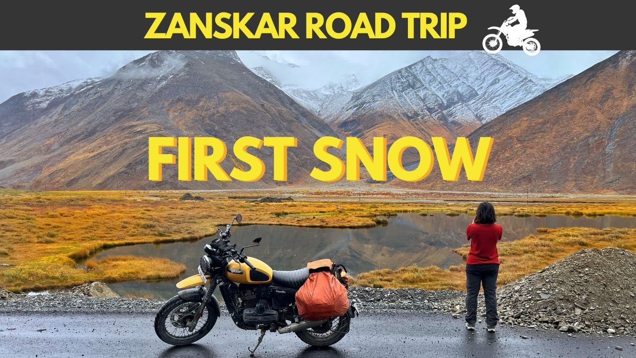 Season's FIRST SNOW in RANGDUM | Ep 4 - Zanskar to Suru Valley | Ladakh to Kashmir Road Trip