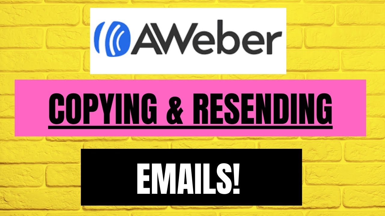 Copying and Resending Email Messages in AWeber Tips and Tricks!