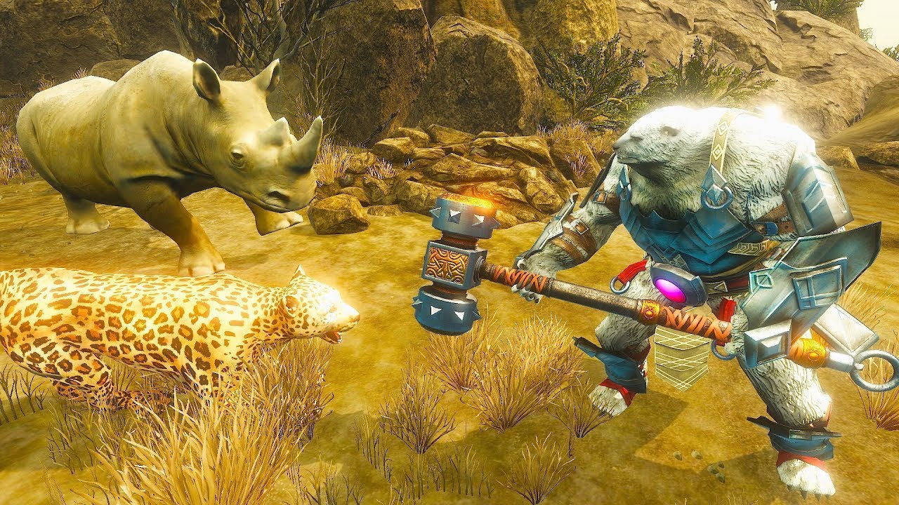 🐻Bear Warrior VS Rabbit, Chicken, Pig, Zebra,  Zombies, Goblin 👺😉3D