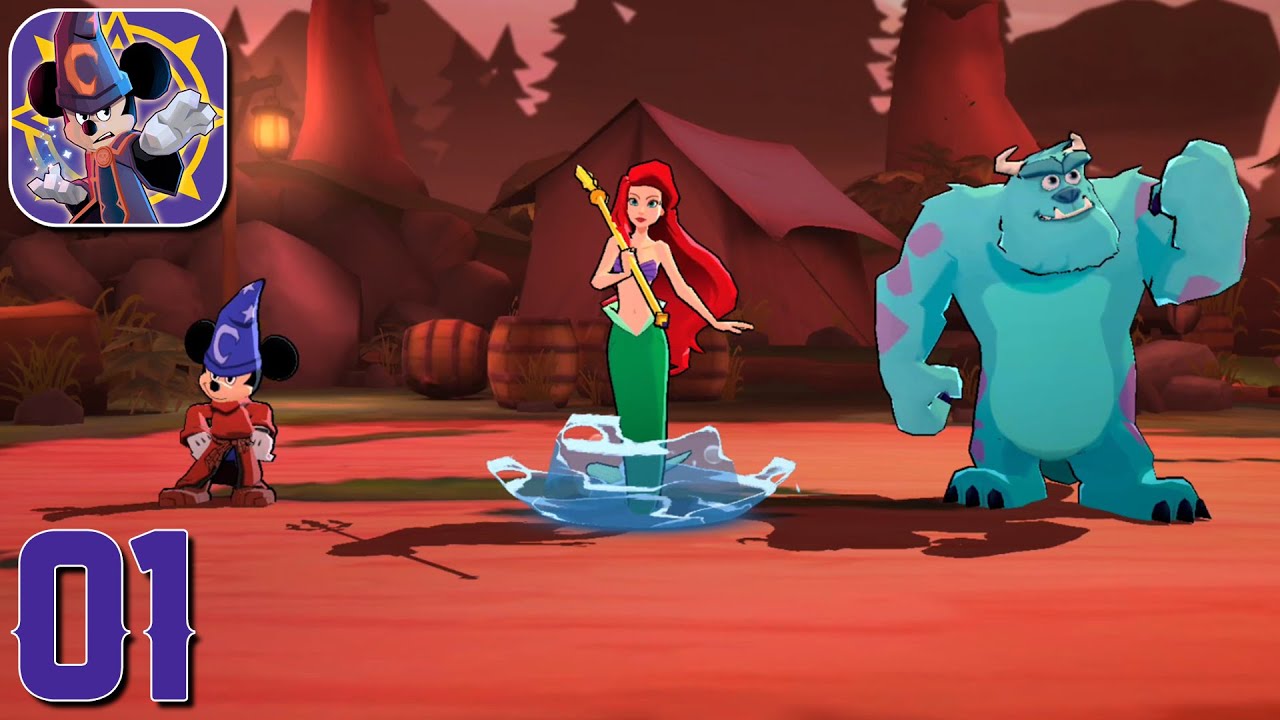Disney Sorcerer's Arena - Gameplay Walkthrough Part #1 (Android & iOS) Disney/Pixar RPG!