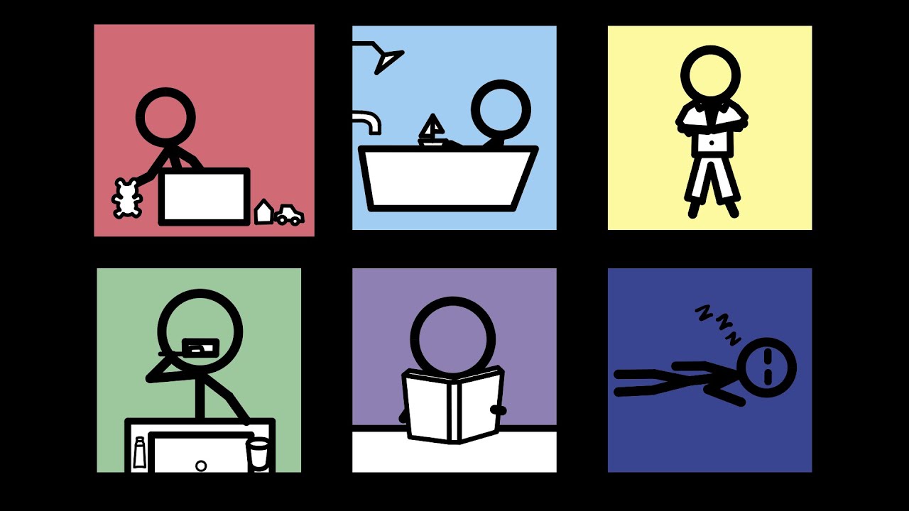 Stickman Verbs 4 - Bedtime - The Kids' Picture Show