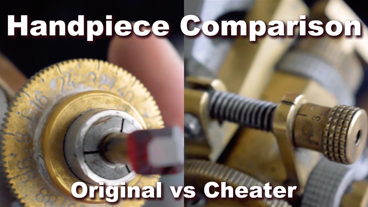 Handpiece Comparison - J Type vs Cheater Type - Sterling Sri Lankan Faceting Machine