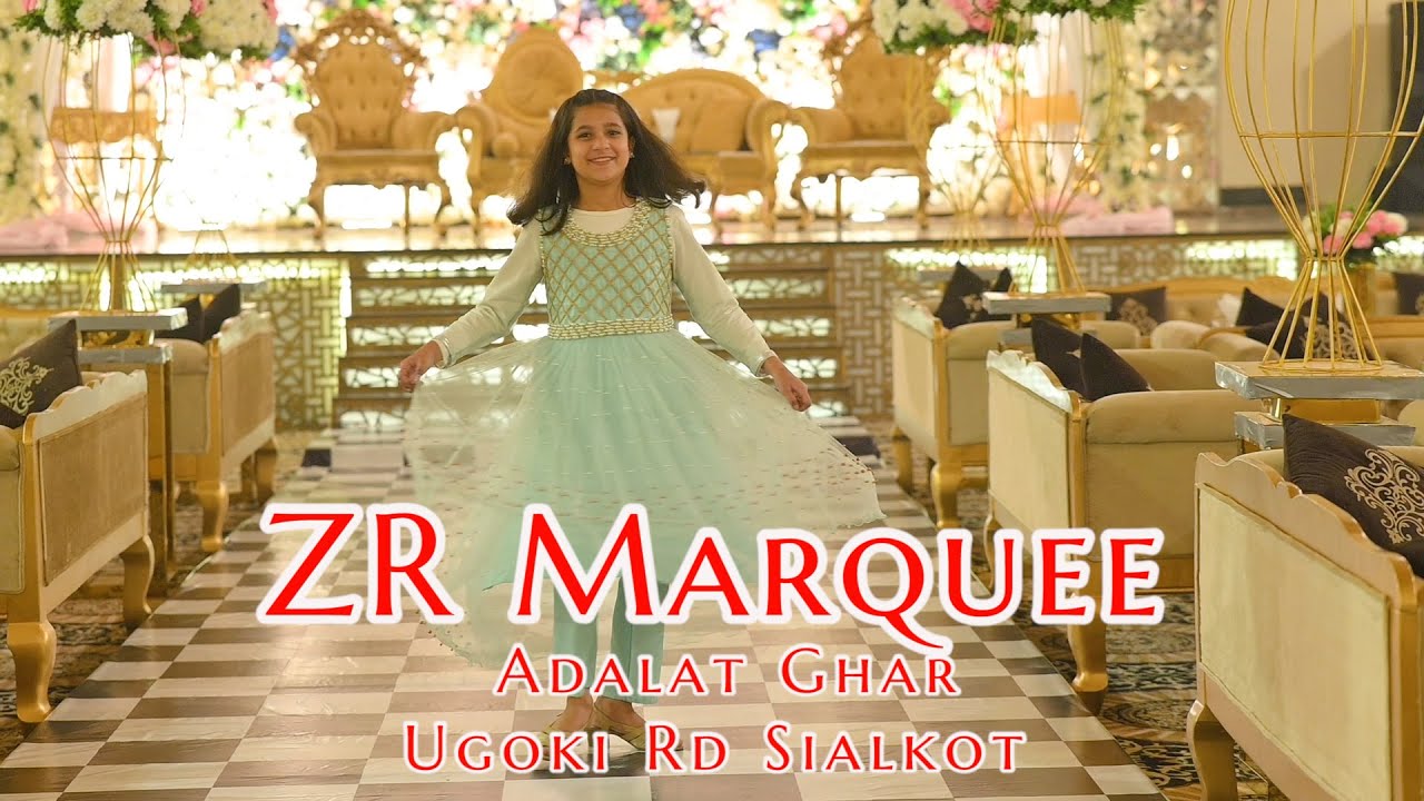 ZR Marquee Sialkot | Wallima ceremony | Luxury Decor | Drone View