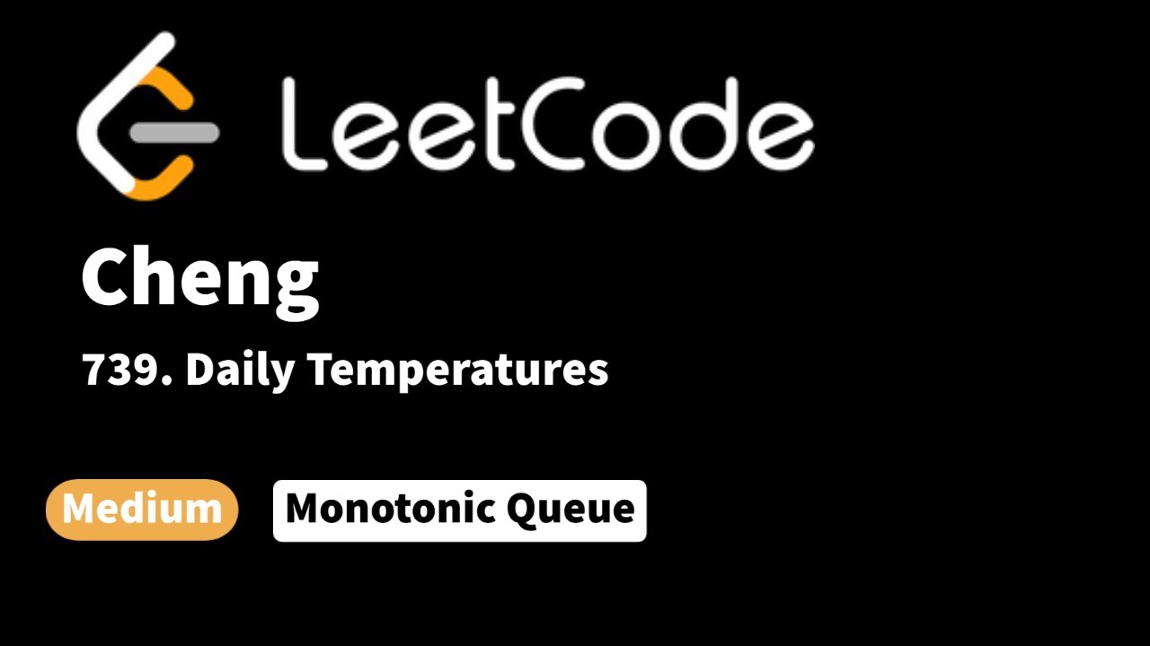 LeetCode 739. Daily Temperatures
