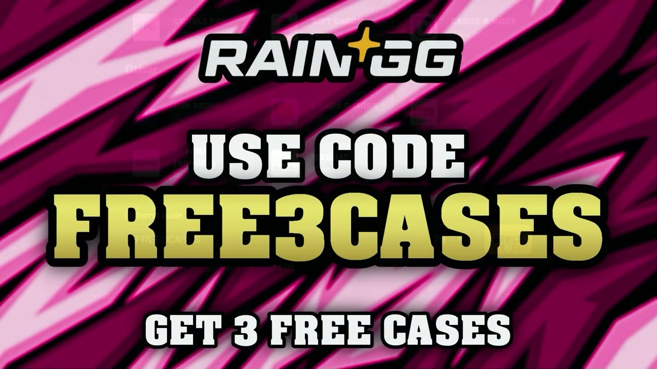Rain.gg 3 FREE CASES Promo Code 2025 🎁💸 | Use Code FREE3CASES for Rain GG Free Case + Bonus!