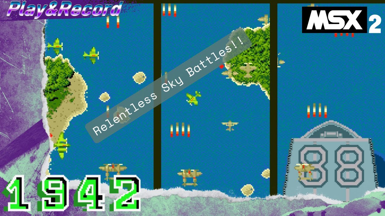 1942 (MSX2) Gameplay Non Commentary