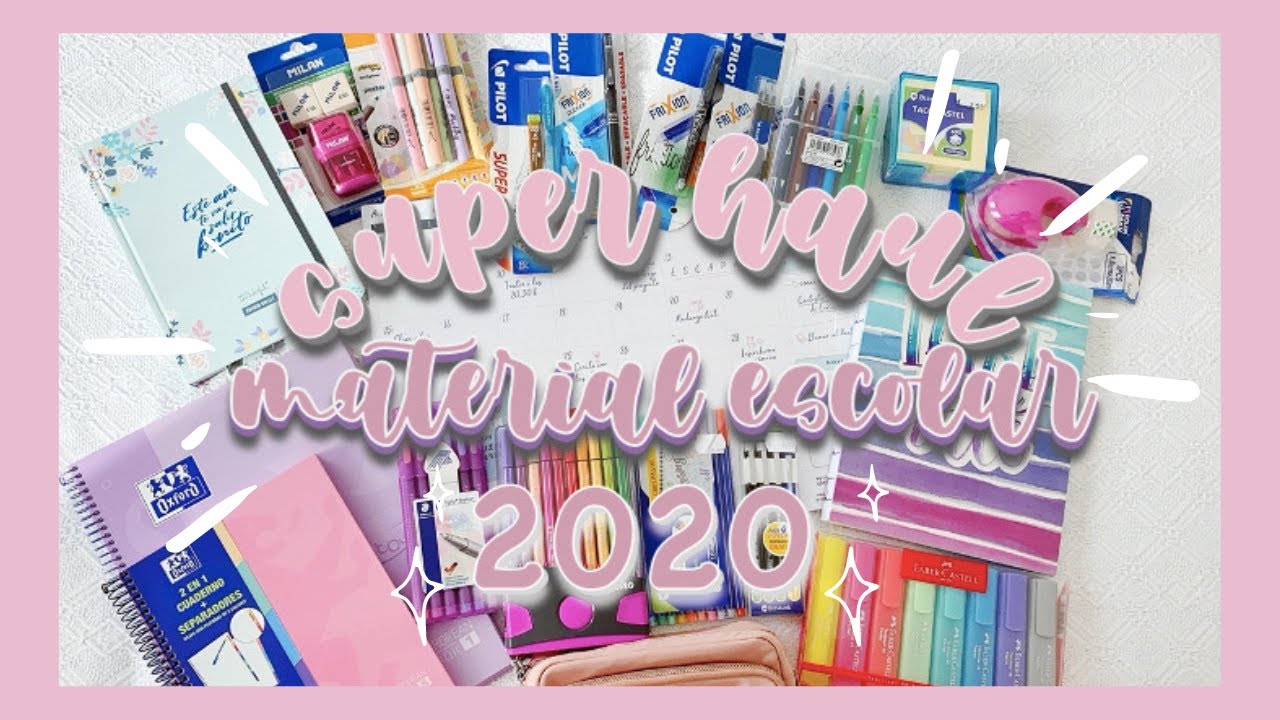 SUPER HAUL MATERIAL ESCOLAR 2020 + lettering