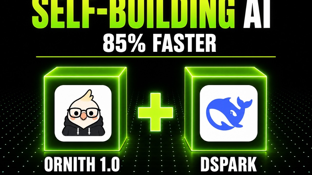 Ornith 1.0 + DSpark is INSANE : Self-Scaffolding Local AI That Runs 85% Faster