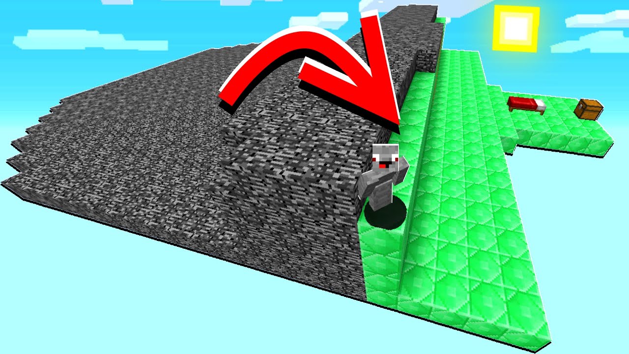 hintere hälfte ist aus Emeralds Troll in LUCKY BLOCK BEDWARS