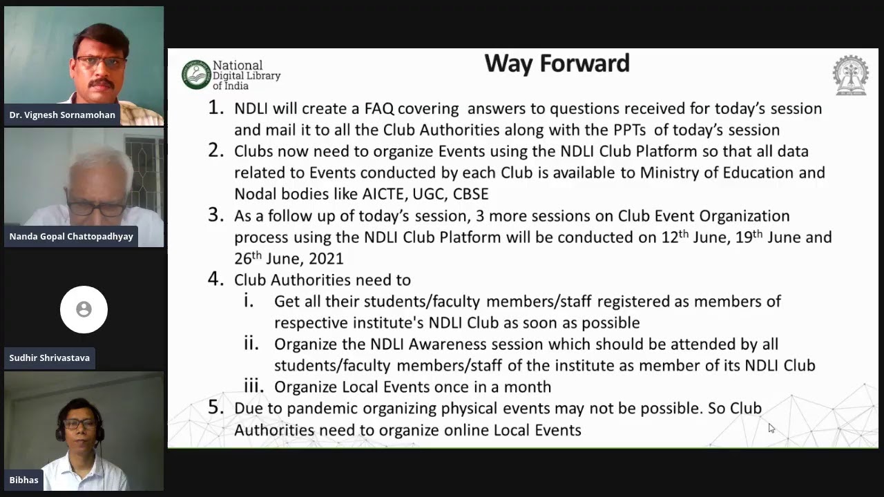 NDLI Club: Orientation Session for NDLI Club Authorities