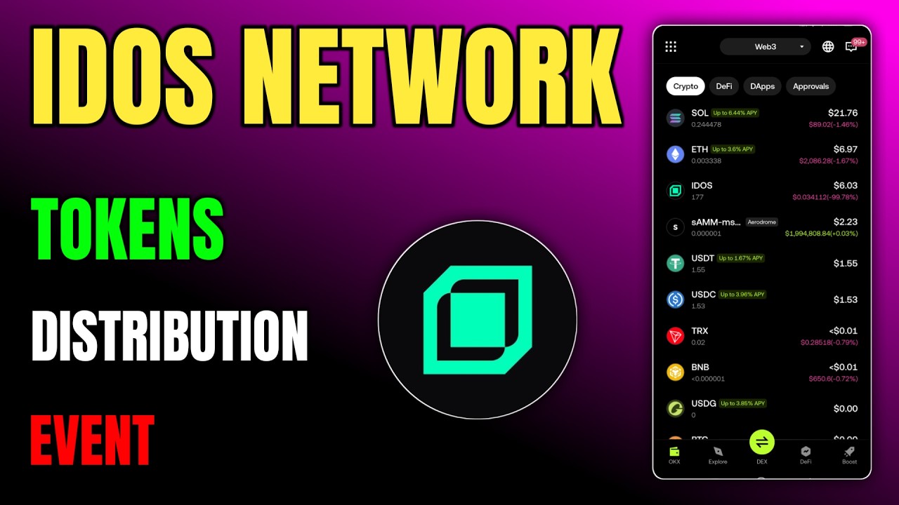 Idos Network 🔥 Token Distribution Event | Airdrop Claim Update 🚀
