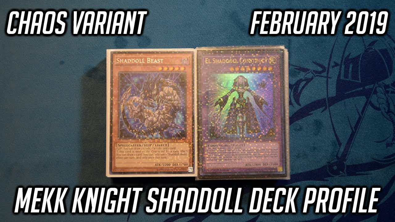 Yu-Gi-Oh! Mekk Knight Shaddoll Deck Profile (February 2019)