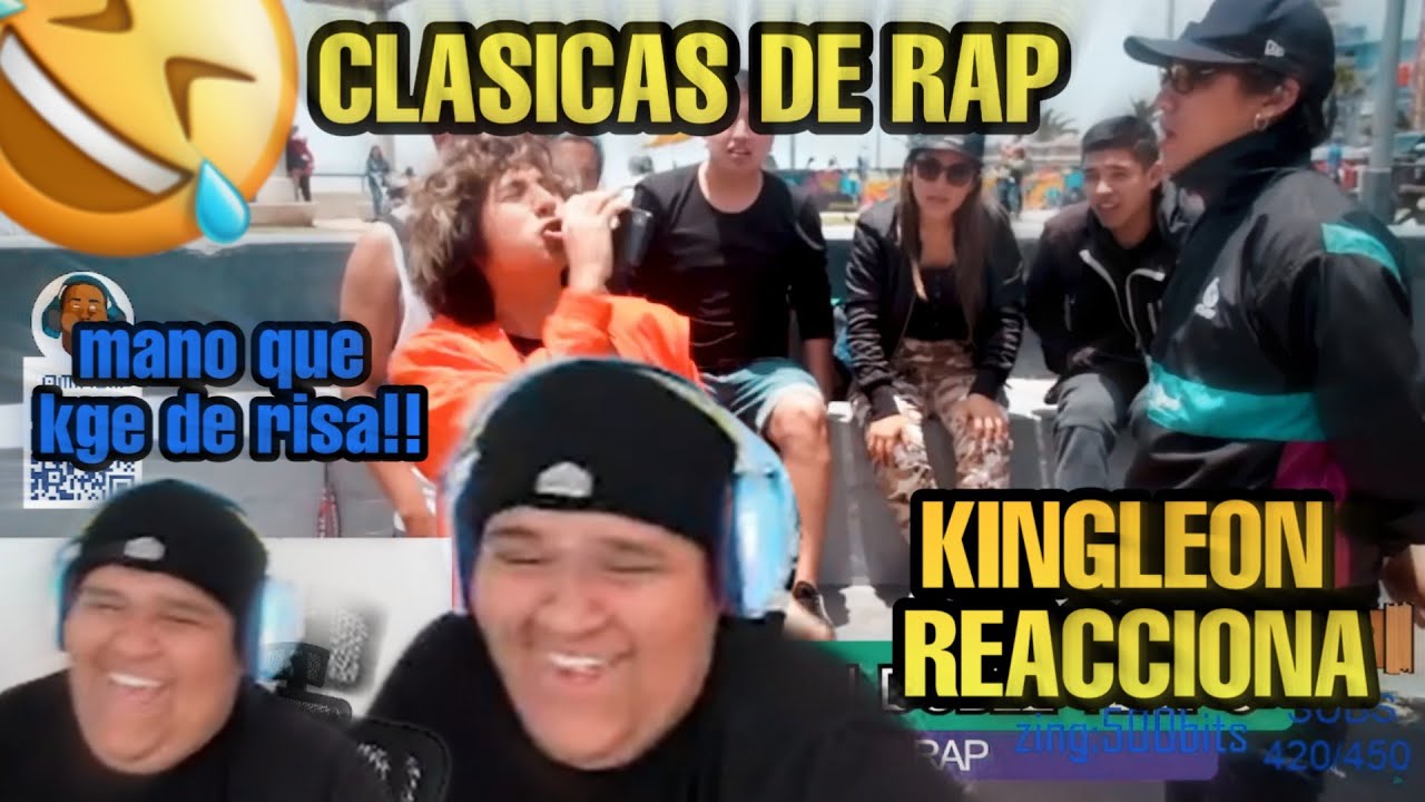 KINGLEON REACCIONA A CLASICAS DE RAP🤣(DEBARRIO) FULL RISAS✅