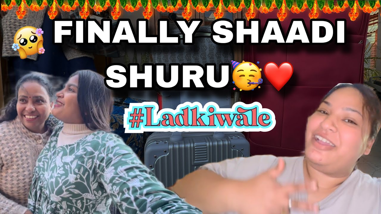 FINALLY Shaadi aa gayi🥳🥳🥳🥳 | Wedding series #weddingshopping #wedding #weddingceremony 