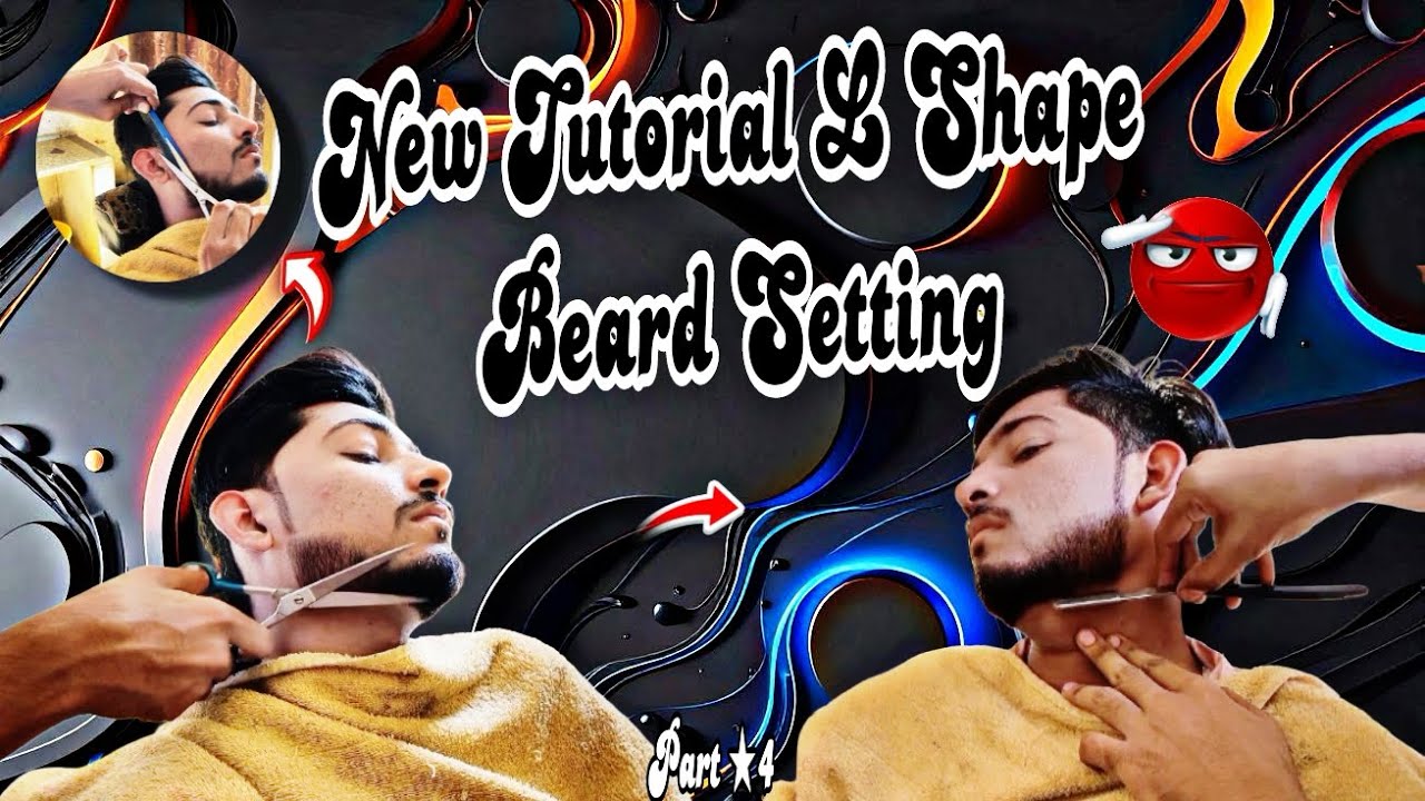 New |tutorial L shape Beard ke |setting part four please video enjoy |and subscribe please support|