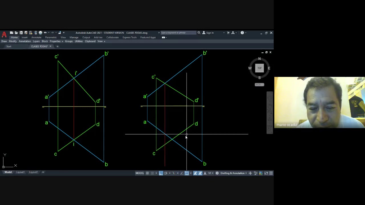 Clase. Intersección entre Rectas y Planos. Visibilidad en Montea