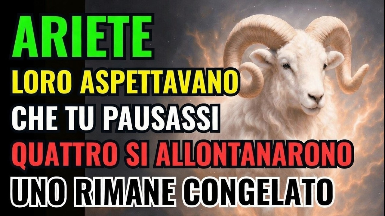 ARIETE ♈ SI ASPETTAVANO CHE RALLENTASSI — QUATTRO SI SONO RITRATTI NELLA STRATEGIA 🔥!