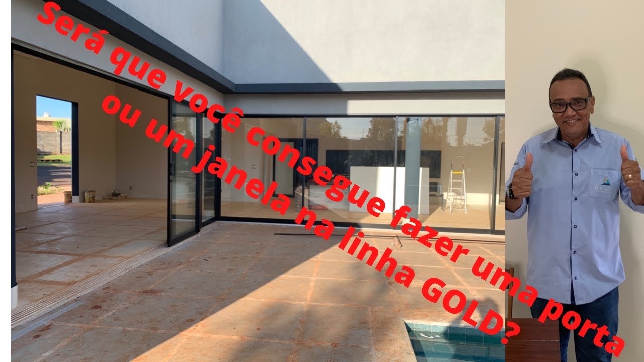 Até que altura podemos fazer uma janela de 2 folhas ou uma de 4 folhas na linha GOLD?