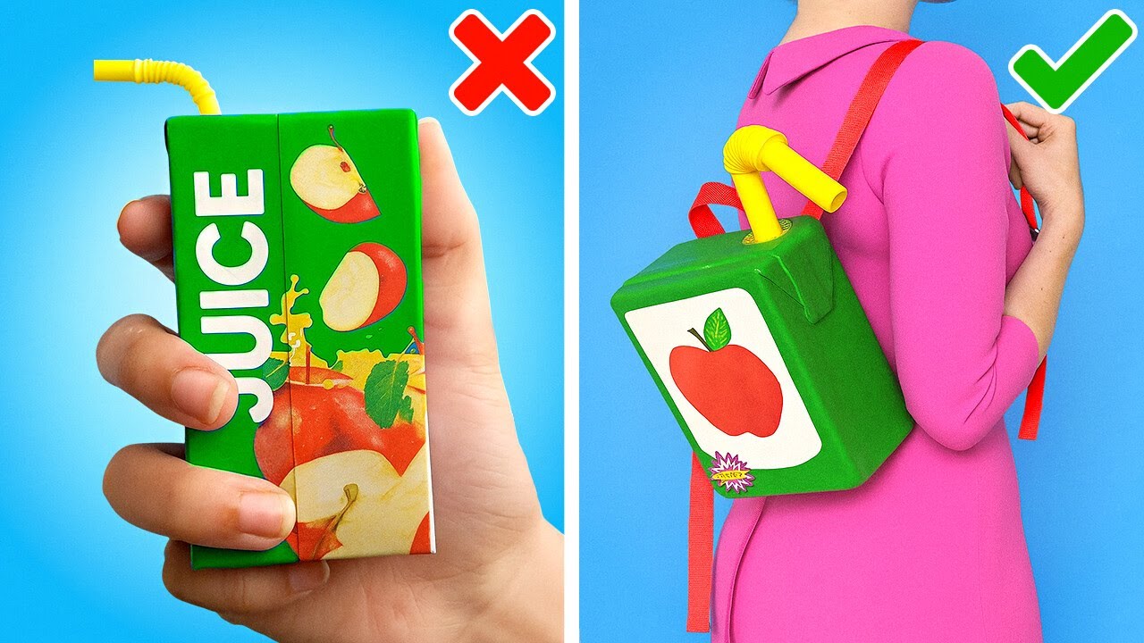 💖 ACCESSORI FAI DA TE DIVERTENTI 🎒✨ Crea un grazioso zaino di cartone e molto altro!