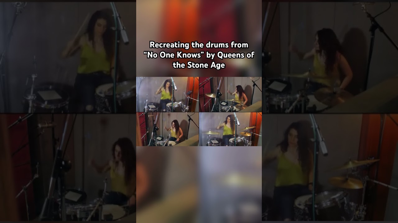 Recording drums and cymbals separately #queensofthestoneage #davegrohl #drums #drummer