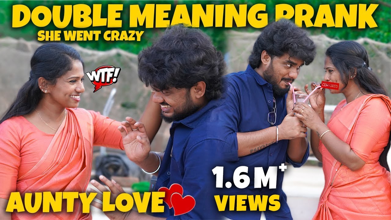 Double Meaning Prank On Aunty🥵Food Snatching Prank Gone Wrong😰 @Nellai360