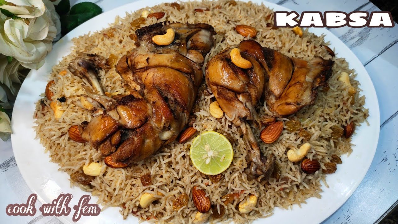 Chicken Kabsa | Arabian Chicken Kabsa Without Oven | Eid Special Kabsa Recipe - Cook With Fem