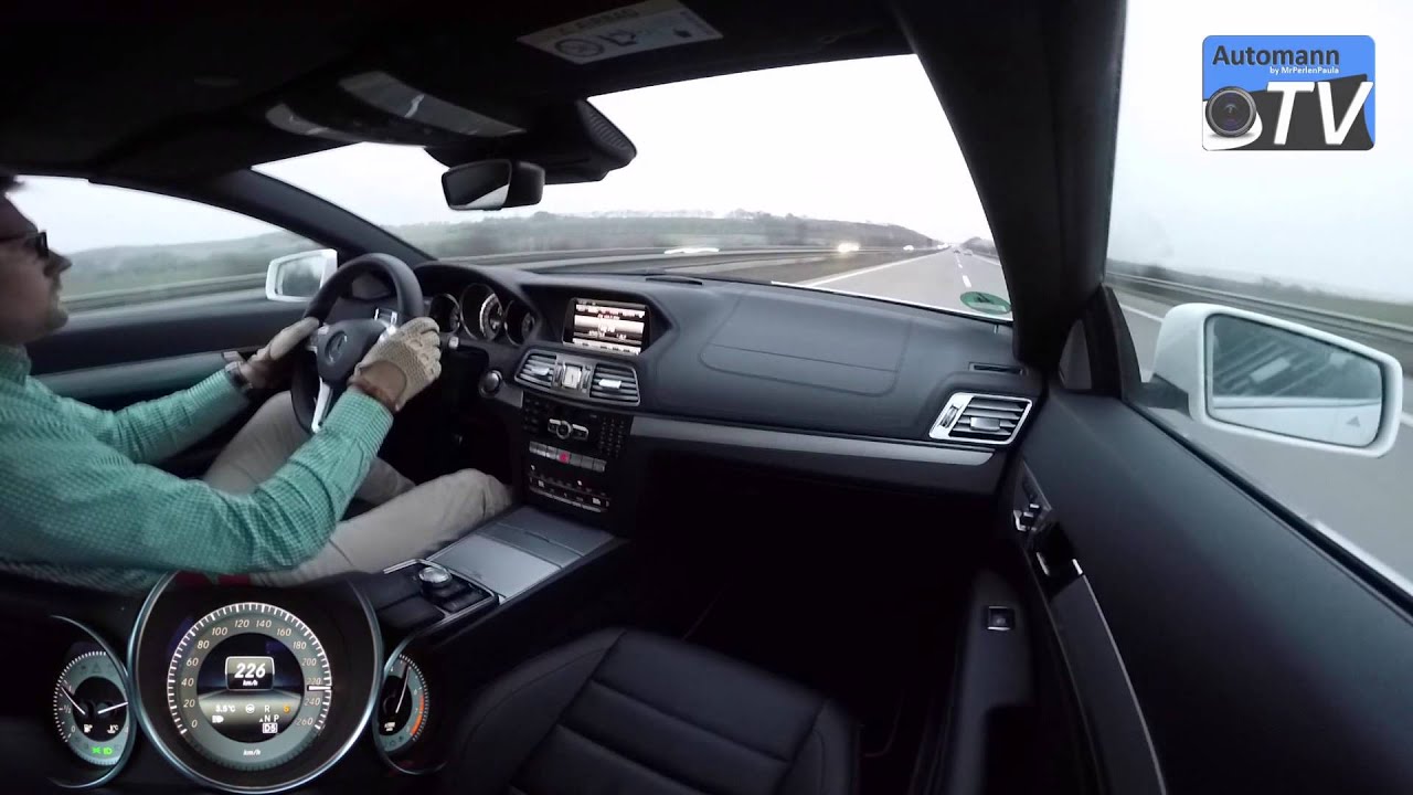 2015 Mercedes E 500 Cabrio (407hp) - 0-254 km/h acceleration (1080p)