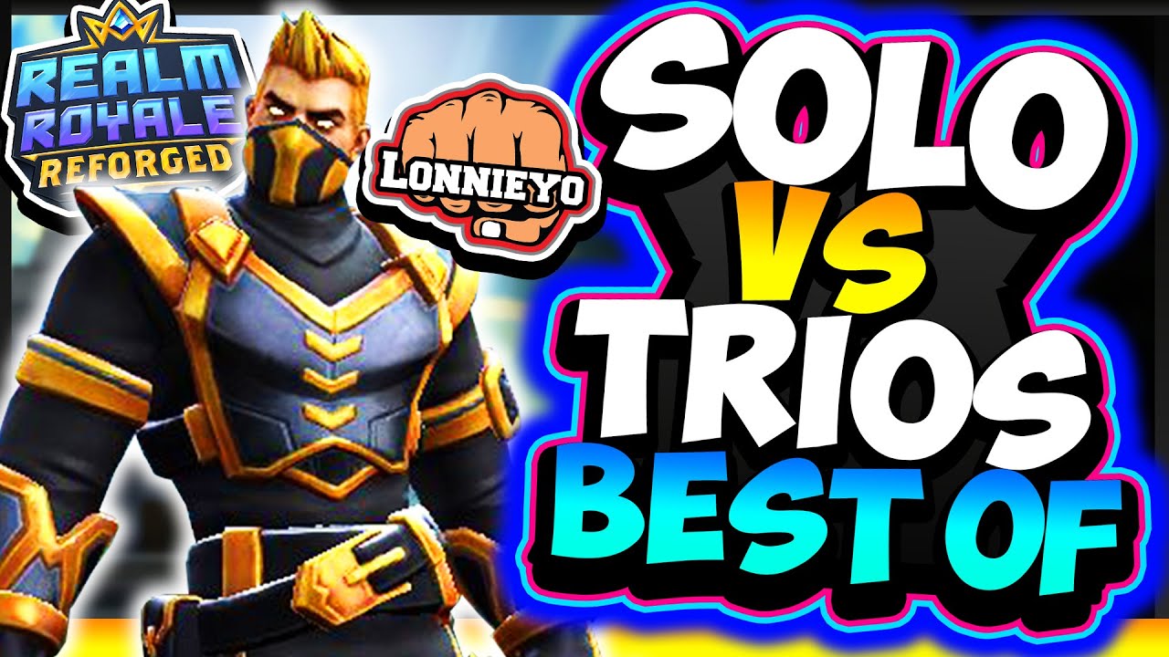 *СОЛО ПРОТИВ ТРИО* &mdash; Лучшее &mdash; ОГРОМНЫЙ 1 ПРОТИВ ТРЁХ | Realm Royale Reforged