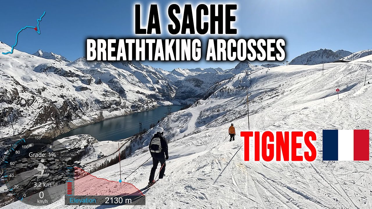 [4K] Skiing Tignes, La Sache & Breathtaking Arcosses - Avoiding Difficult Part, France, GoPro HERO13