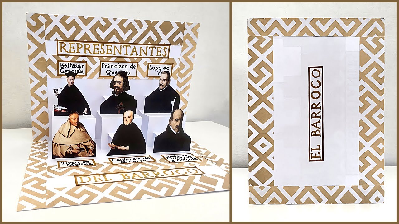 Tarjeta Pop-Up│Representantes del Barroco