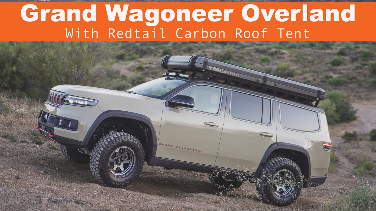 Koncept Jeep Wagoneer Overland Edition z namiotem Redtail Carbon