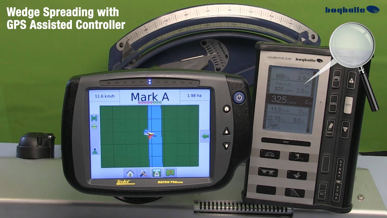 Bogballe Calibrator Zurf - Teejet Matrix Pro 840 G automatikus átfedés minimalizálás