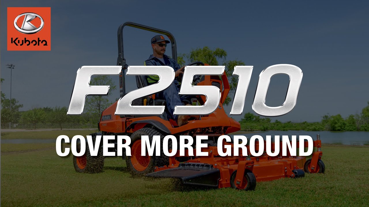Kubota F2510: Cover More Ground, All Year Round.
