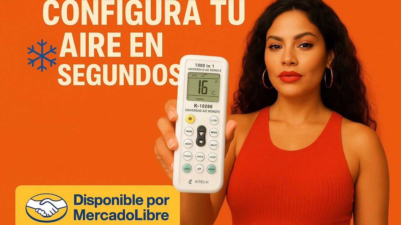 Como programar control remoto universal aire acondicionado minisplit K-1028E #electronic #prime #aux
