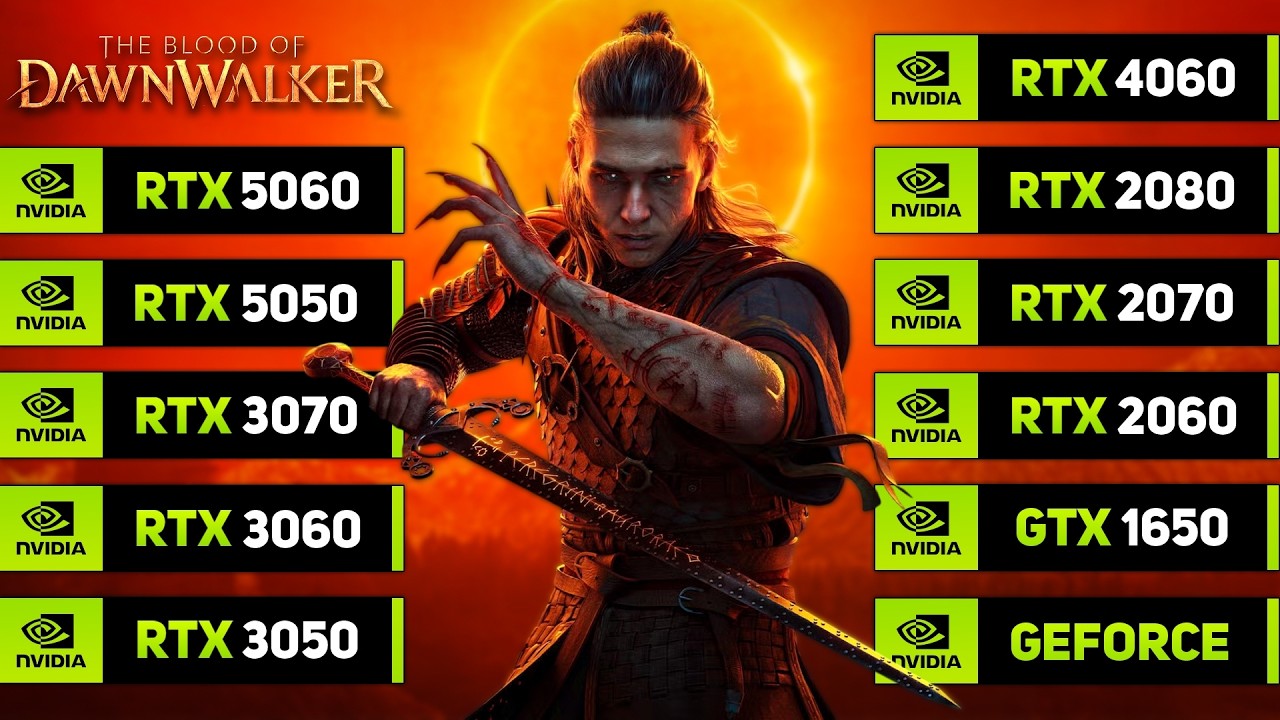 The Blood of Dawnwalker - RTX 5060, 5050, 4060, 3070, 3060, 3050, 2080, 2070, 2060, GTX 1650