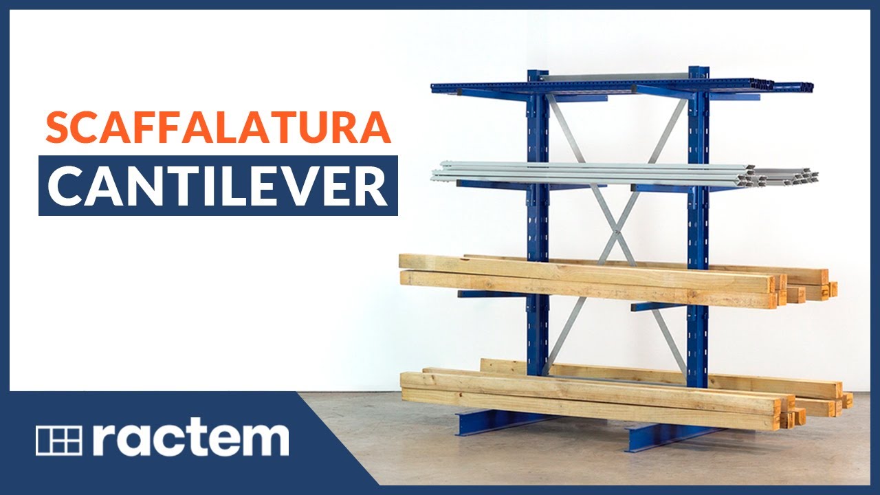 Scaffalatura metallica Cantilever per Carichi Lunghi