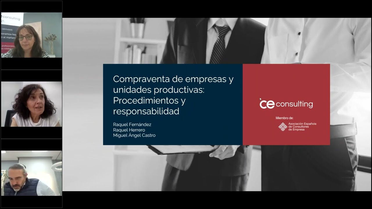 WEBINAR | Compraventa de empresas y unidades productivas
