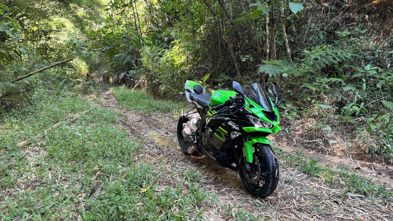 FUI NA TRILHA DO MINELA COM A MINHA KAWASAKI NINJA. Thiago velho