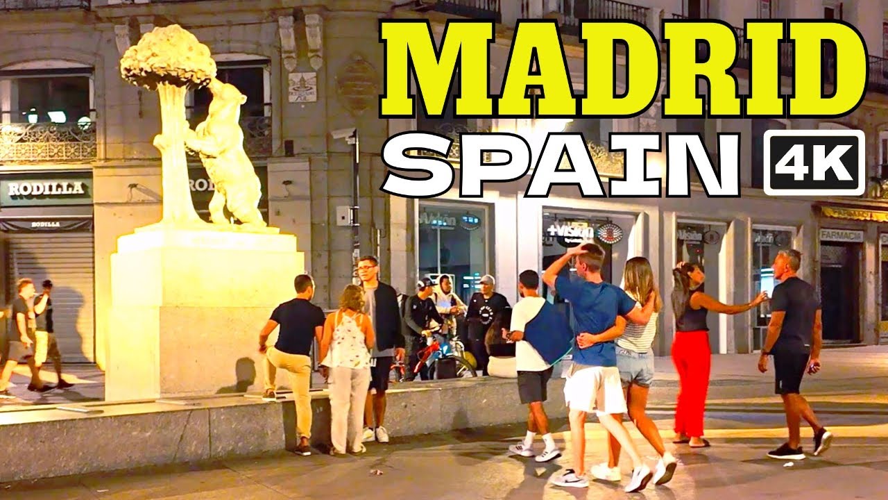 Walk with Me in Night MADRID City 🌙✨ 2:00 AM Nightlife District | Spain Autumn [4K 60FPS]