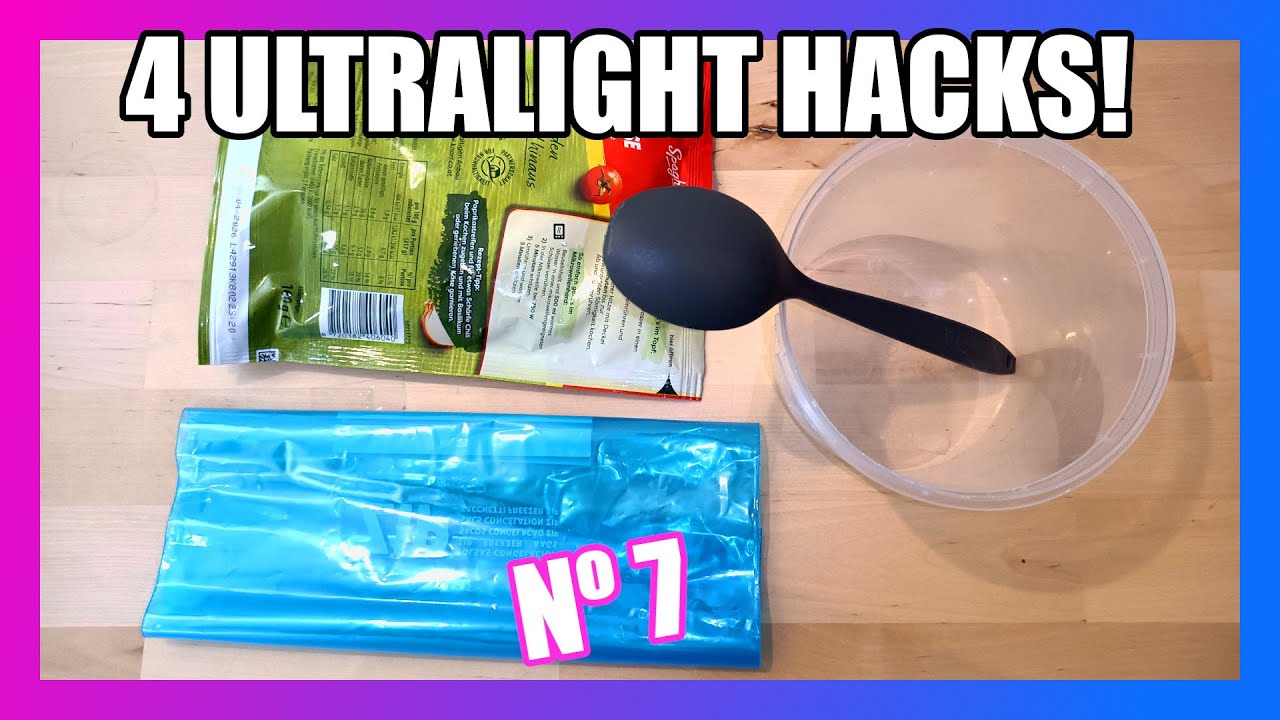 4 Ultralight Outdoor Hacks für Hiking, Bikepacking, Camping, Backpacking & Bushcraft-Survival Nº 7