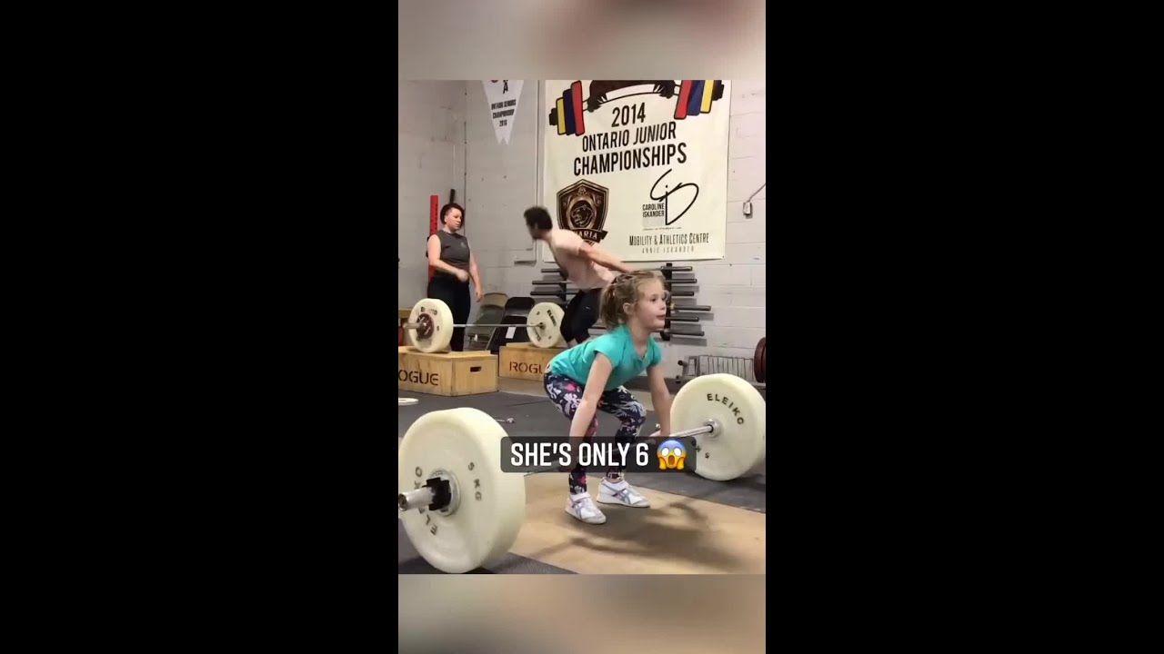 She did this at 6 years old 💪  | #shorts