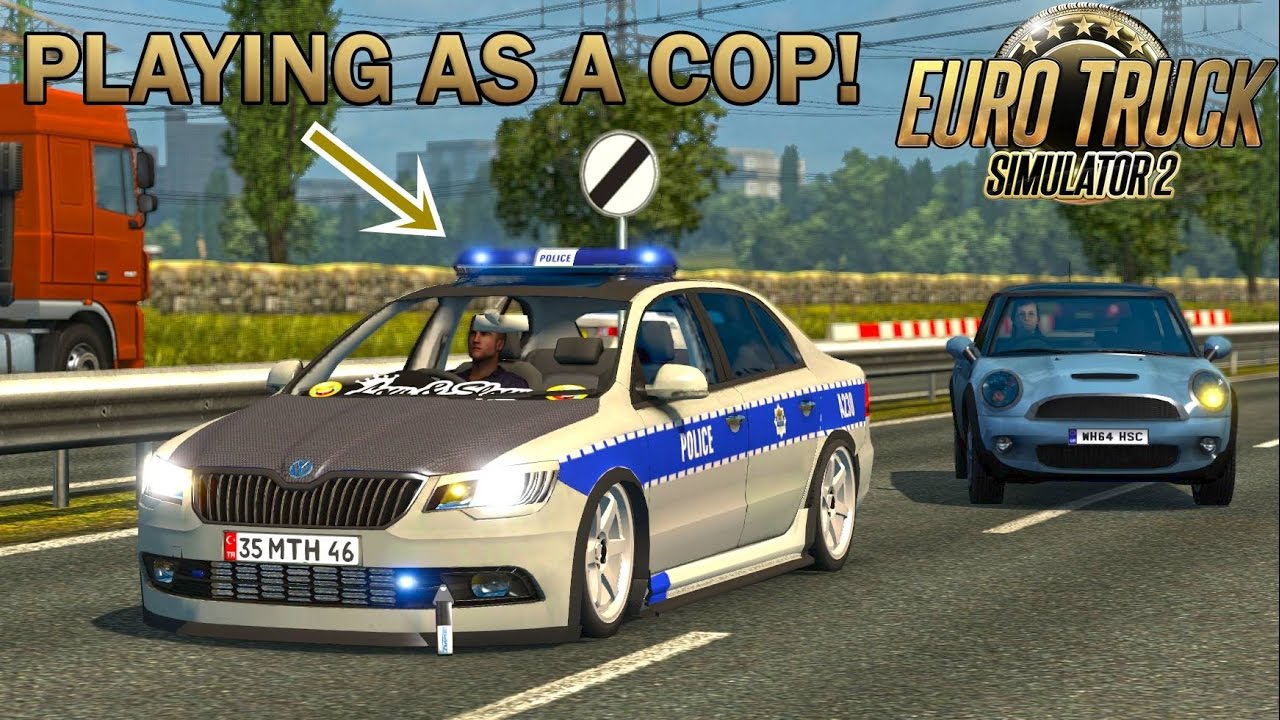 PLAYING AS THE POLICE IN ETS2! (Euro Truck Simulator 2)