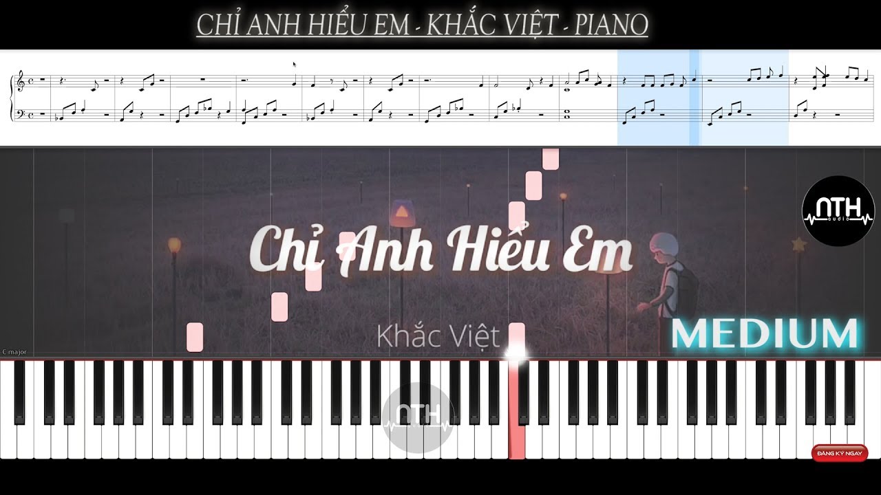 Hướng Dẫn - Chỉ Anh Hiểu Em - Khắc Việt - Piano