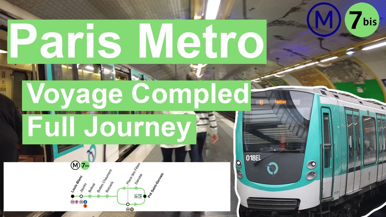 Paris Metro - M7bis Voyage Complet Full Journey