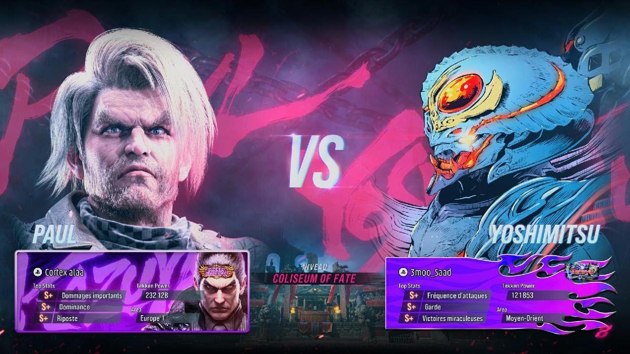 TEKKEN 8 (SEASON2) Cortex alaa (Paul) vs (Yoshimitsu) 3moo Saad Matches