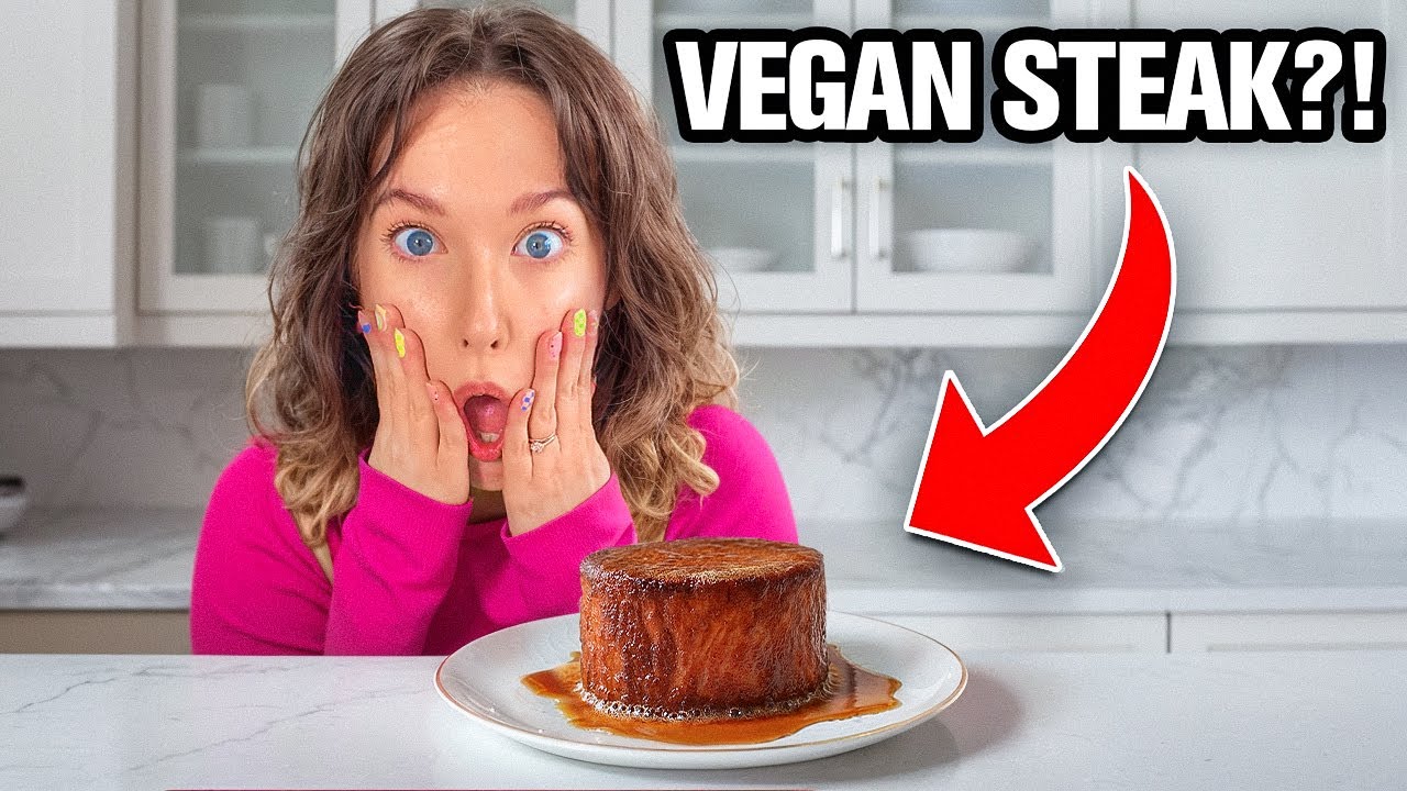 This is the world's BEST vegan steak?! 🥩🤯 Juicy Marbles plant based steak TASTE TEST