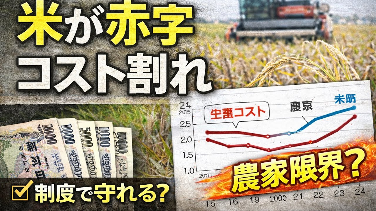 米農家はなぜ苦しい？コスト割れ対策がついに論点に