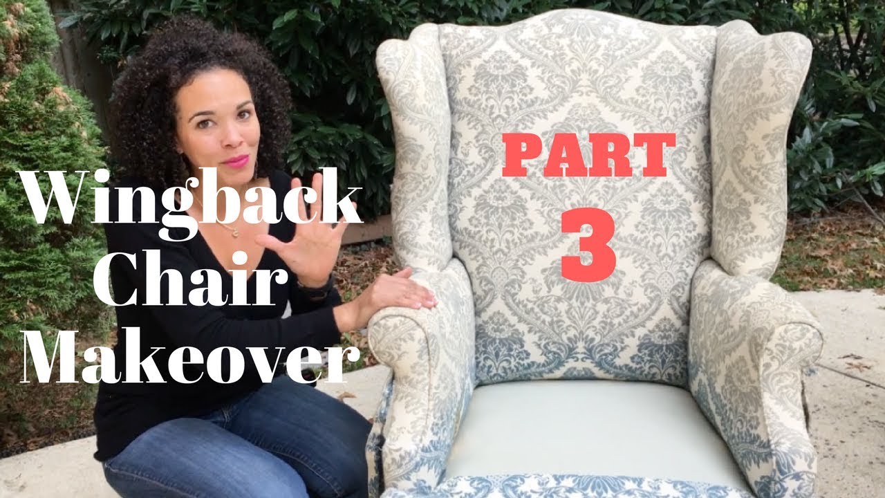 How to Reupholster a Wingback Chair! PART 3: How to Install Webbing in the Seat - Thrift Diving